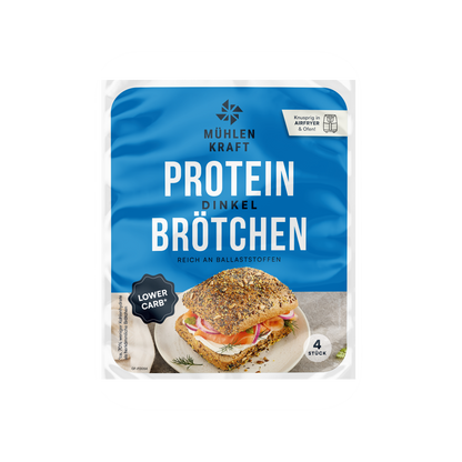 Protein Dinkel Brötchen