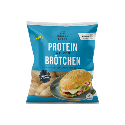 Protein Weizen Brötchen