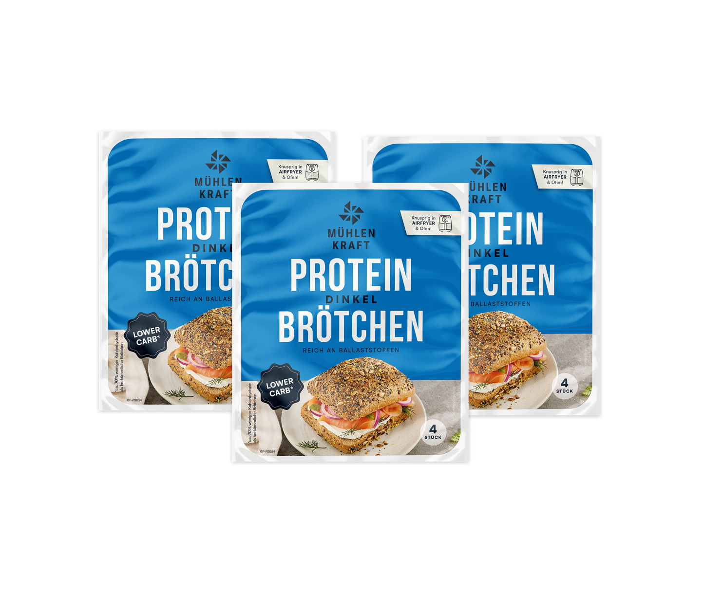 3er Pack Protein Hafer Brötchen
