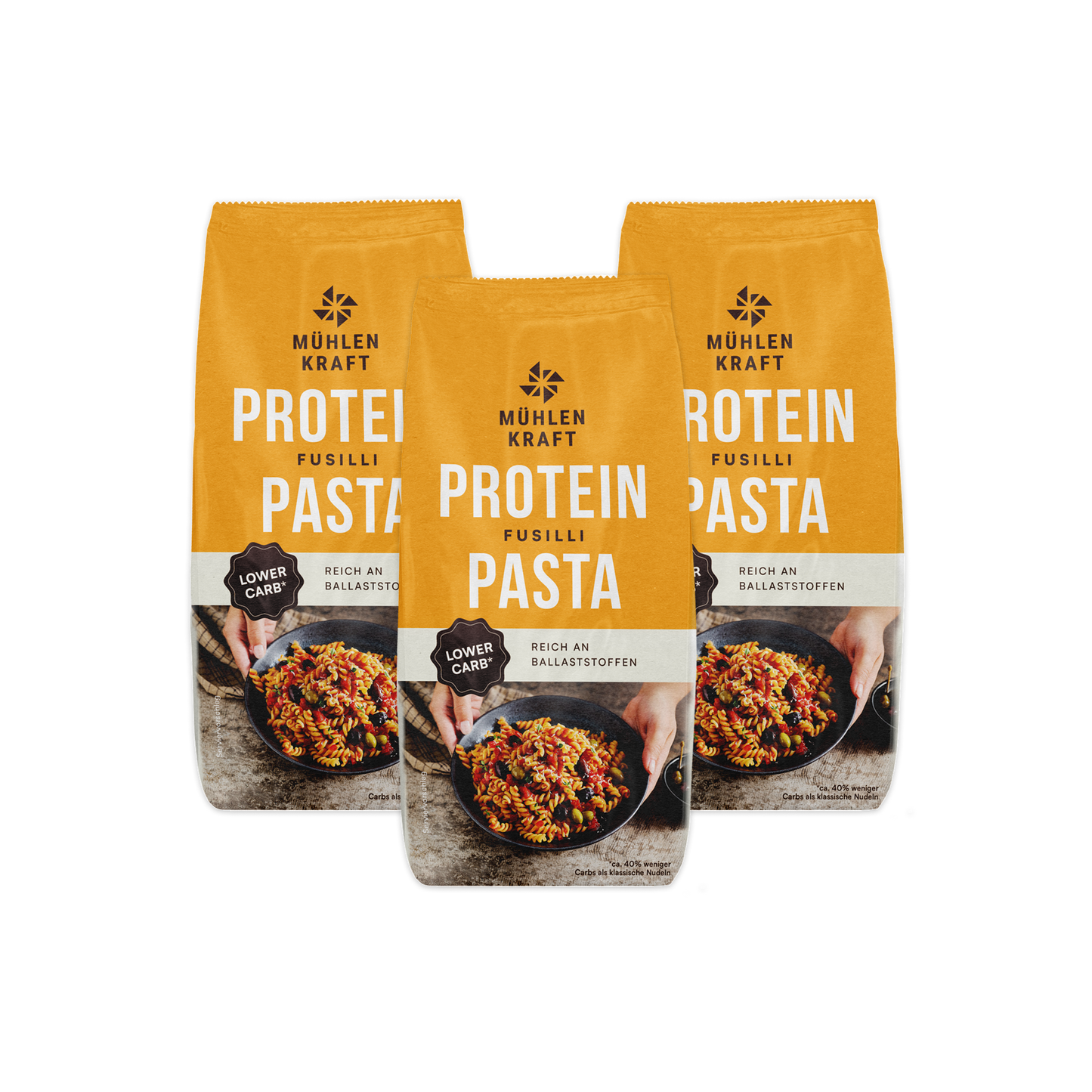 3er Pack Protein Pasta Fusilli