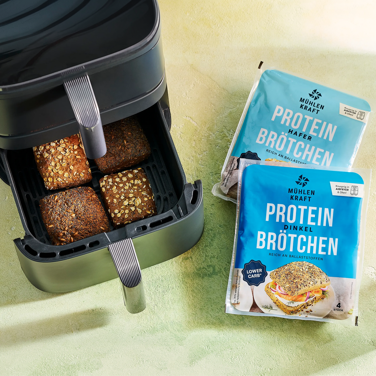 Protein Hafer Brötchen